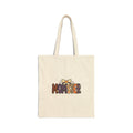 Momster Halloween Tote Bag | Spooky Retro Momster Design, Orange Purple