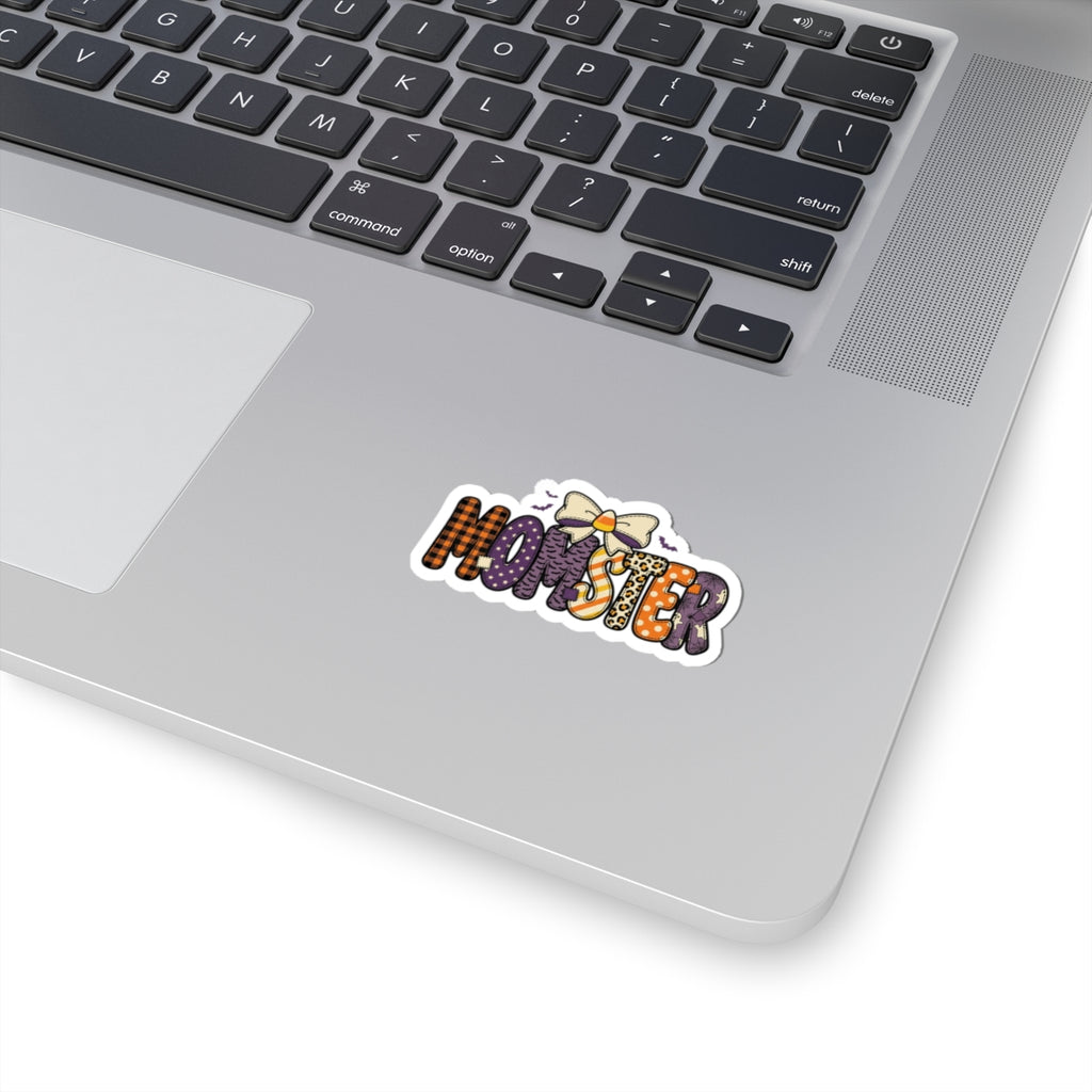 Momster Halloween Pattern Kiss-Cut Sticker | Momster Decal, Spooky Mom Aesthetic